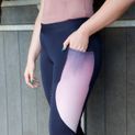 Hy Equestrian Elevate Riding Tights - Navy/Rose additional 17