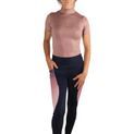 Hy Equestrian Elevate Riding Tights - Navy/Rose additional 9