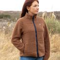 Hy Equestrian Elevate Style Teddy Fleece Jacket - Brown additional 7