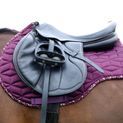 Hy Equestrian Enchanted Collection Saddle Pad - Plum/Rose Gold additional 3