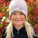 Hy Equestrian Flaine Children's Hat - Grey/Pink additional 3