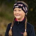 Hy Equestrian Flaine Children's Headband - Navy/Pink additional 2