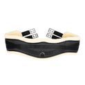 Hy Equestrian Fleece Lined GP/Jumping Contoured Girth - Black/Natural additional 2
