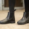 Hy Equestrian Fleece Lined Wax Leather Jodhpur Boot - Black additional 7