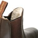 Hy Equestrian Fleece Lined Wax Leather Jodhpur Boot - Brown additional 4