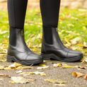 Hy Equestrian Fleece Lined Wax Leather Zip Jodhpur Boot - Black additional 9