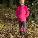 Hy Equestrian Fleece Tots Jodhpurs - Grey/Pink additional 2