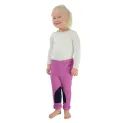 Hy Equestrian Fleece Tots Jodhpurs - Pink/Grey additional 1