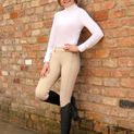 Hy Equestrian Glacial Softshell Riding Tights - Beige additional 4