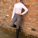 Hy Equestrian Glacial Softshell Riding Tights - Grey additional 4