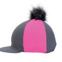 Hy Equestrian Hat Cover with Faux Fur Pom Pom additional 1