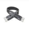 Hy Equestrian Leather Padded Atherstone Girth - Elasticated Both Ends - Black additional 3