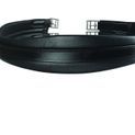 Hy Equestrian Leather Padded Atherstone Girth - Elasticated One End - Black additional 1