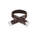 Hy Equestrian Leather Padded Atherstone Girth - Elasticated One End - Brown additional 9