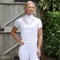 Hy Equestrian Lesley Show Shirt - White additional 5