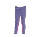 Hy Equestrian Love Hearts Children's Jodhpurs - Insignia/Deep Pink Hearts additional 1