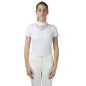 Hy Equestrian Lucie Lace Show Shirt - White additional 4