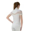 Hy Equestrian Lyvia Lace Show Shirt - White additional 2