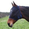 Hy Equestrian Mesh Half Mask without Ears - Black/Navy additional 2