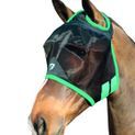 Hy Equestrian Mesh Half Mask without Ears - Black/Teal additional 3