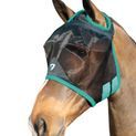 Hy Equestrian Mesh Half Mask without Ears - Black/Teal additional 1