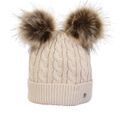 Hy Equestrian Morzine Children's Bobble Hat - Beige additional 1