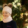 Hy Equestrian Morzine Children's Bobble Hat - Blush additional 3