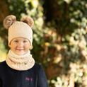 Hy Equestrian Morzine Children's Snood - Beige additional 2