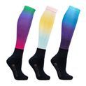 Hy Equestrian Ombre Socks (Pack of 3) - Navy/Ombre additional 1