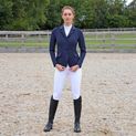 Hy Equestrian Roka Rose Breeches - White with Navy/Rose Gold Diamantes additional 5