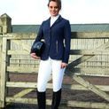 Hy Equestrian Roka Royal Breeches - White with Rose Gold Diamantes additional 19