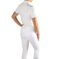 Hy Equestrian Roka Royal Show Shirt - White with Rose Gold Diamantes additional 13