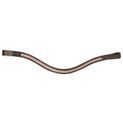 Hy Equestrian Rosciano Rose Gold Browband - Brown/Rose Gold additional 2