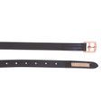 Hy Equestrian Rosciano Rose Gold Stirrup Leathers - Brown/Rose Gold additional 3
