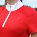 Hy Equestrian Scarlet Show Shirt - Red/White additional 3