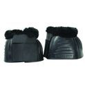 Hy Equestrian SnugFit Fleece Topped Over Reach Boots - Black additional 1