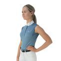 Hy Equestrian Sophia Sleeveless Show Shirt - Aegean Blue additional 4