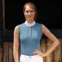 Hy Equestrian Sophia Sleeveless Show Shirt - Aegean Blue additional 2