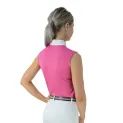 Hy Equestrian Sophia Sleeveless Show Shirt - Raspberry Pink additional 2