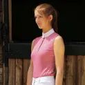 Hy Equestrian Sophia Sleeveless Show Shirt - Raspberry Pink additional 3