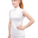 Hy Equestrian Sophia Sleeveless Show Shirt - White Pearl additional 1