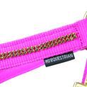 Hy Equestrian Sparkling Head Collar &amp; Lead Rope Set - Pink/Gold additional 2