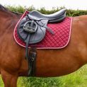 Hy Equestrian Splendid Showjump Saddle Pad - Burgundy/White additional 5