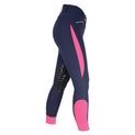 Hy Equestrian Sports Active Ladies Breeches - Navy/Pink additional 1