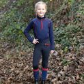 Hy Equestrian Stella Children's Base Layer - Navy/Red additional 5