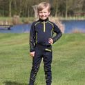 Hy Equestrian Stella Children's Base Layer - Navy/Yellow additional 10