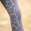 Hy Equestrian Stella Children's Riding Tights - Charcoal/Mint additional 6