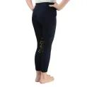 Hy Equestrian Stella Children's Riding Tights - Navy/Yellow additional 2