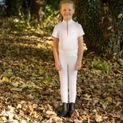 Hy Equestrian Stella Children's Riding Tights - White additional 3