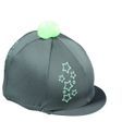 Hy Equestrian Stella Hat Cover - Charcoal/Mint additional 3